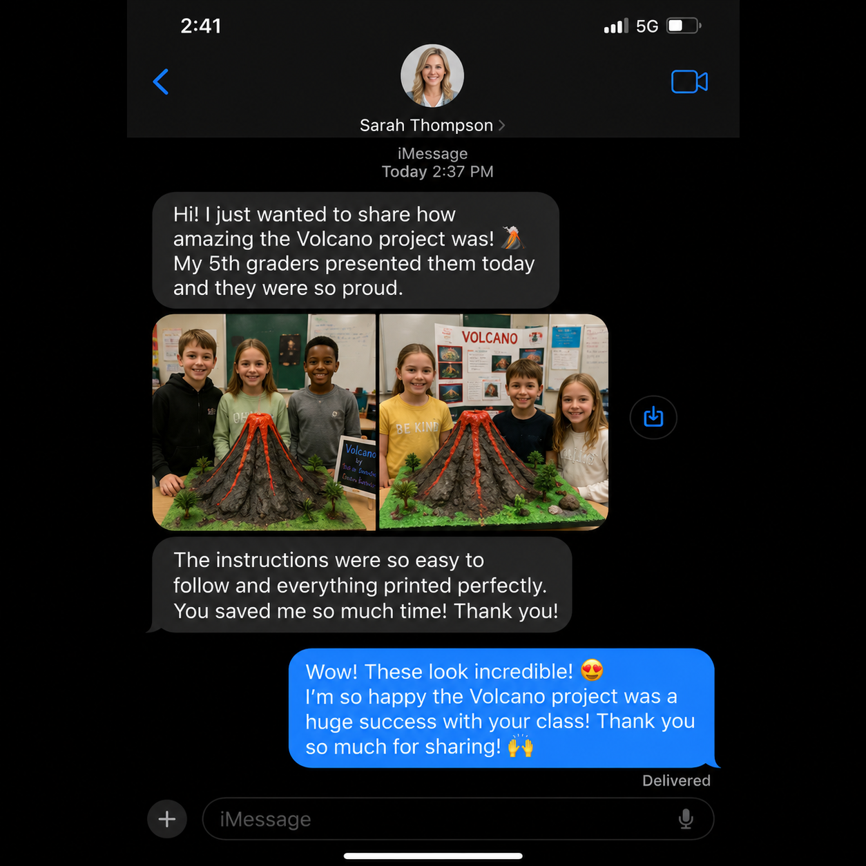 Customer testimonial
